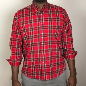 Men’s Red Plaid Shirt